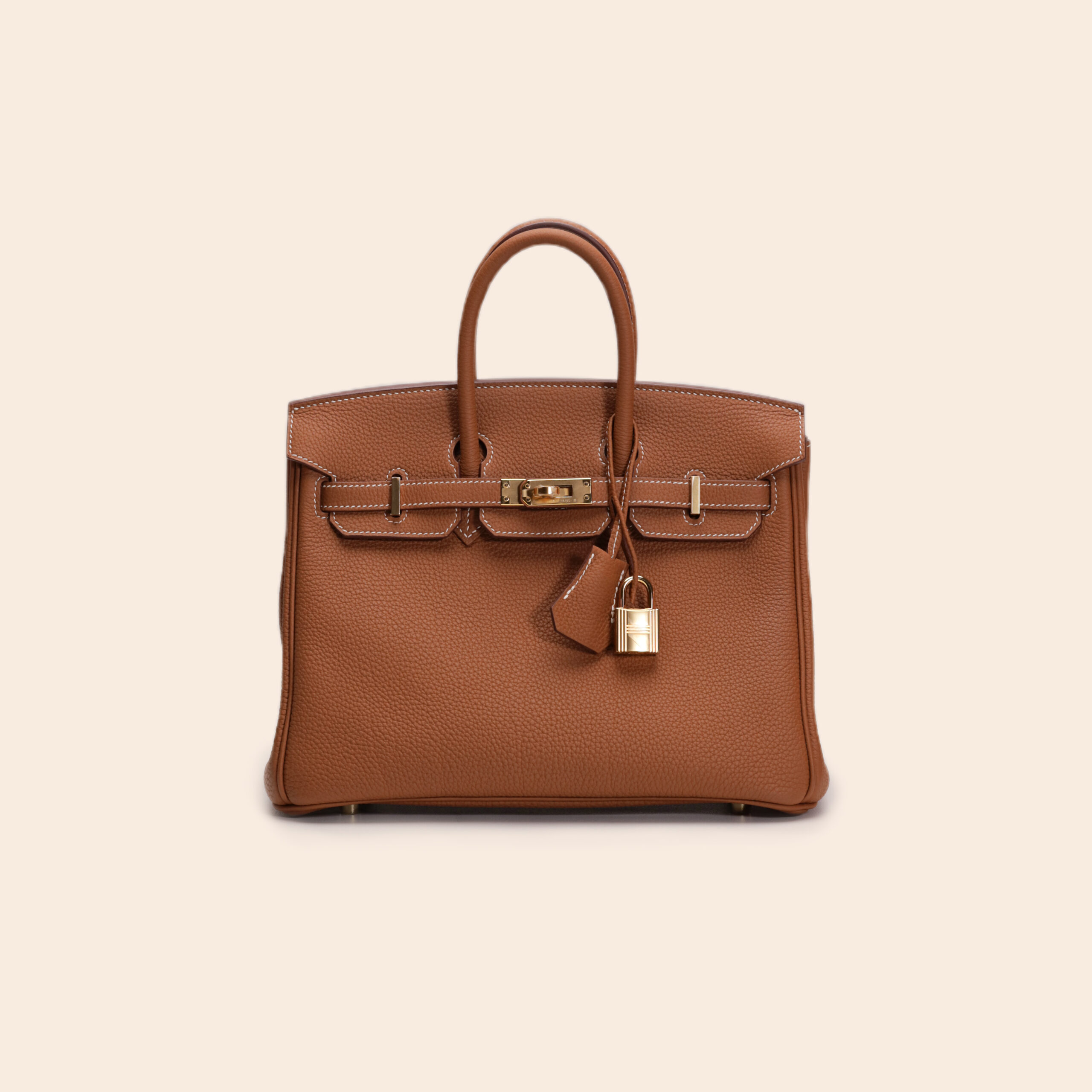 Birkin 25 Gold Togo GHW Z