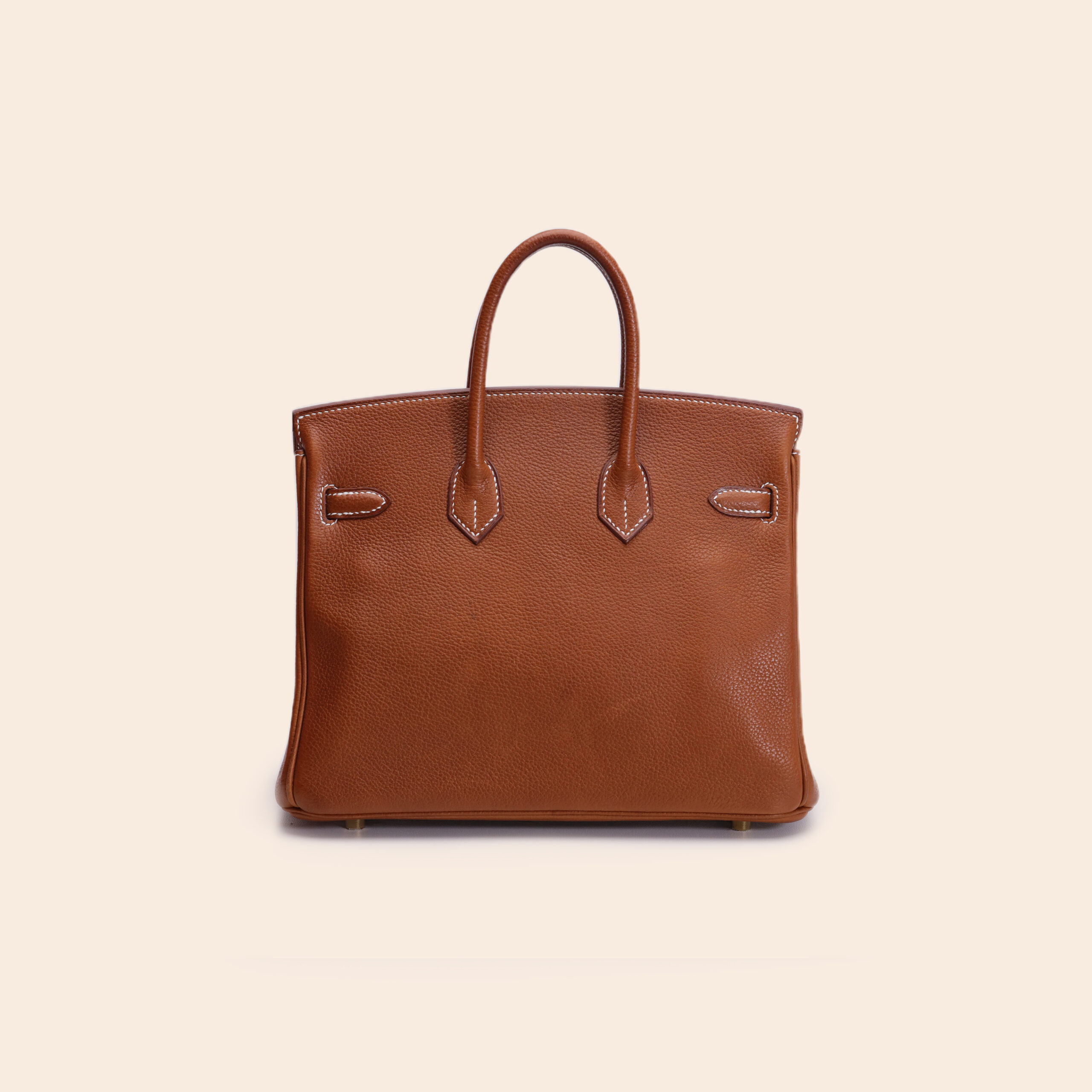 Birkin 25 Gold Barenia GHW W - Image 3