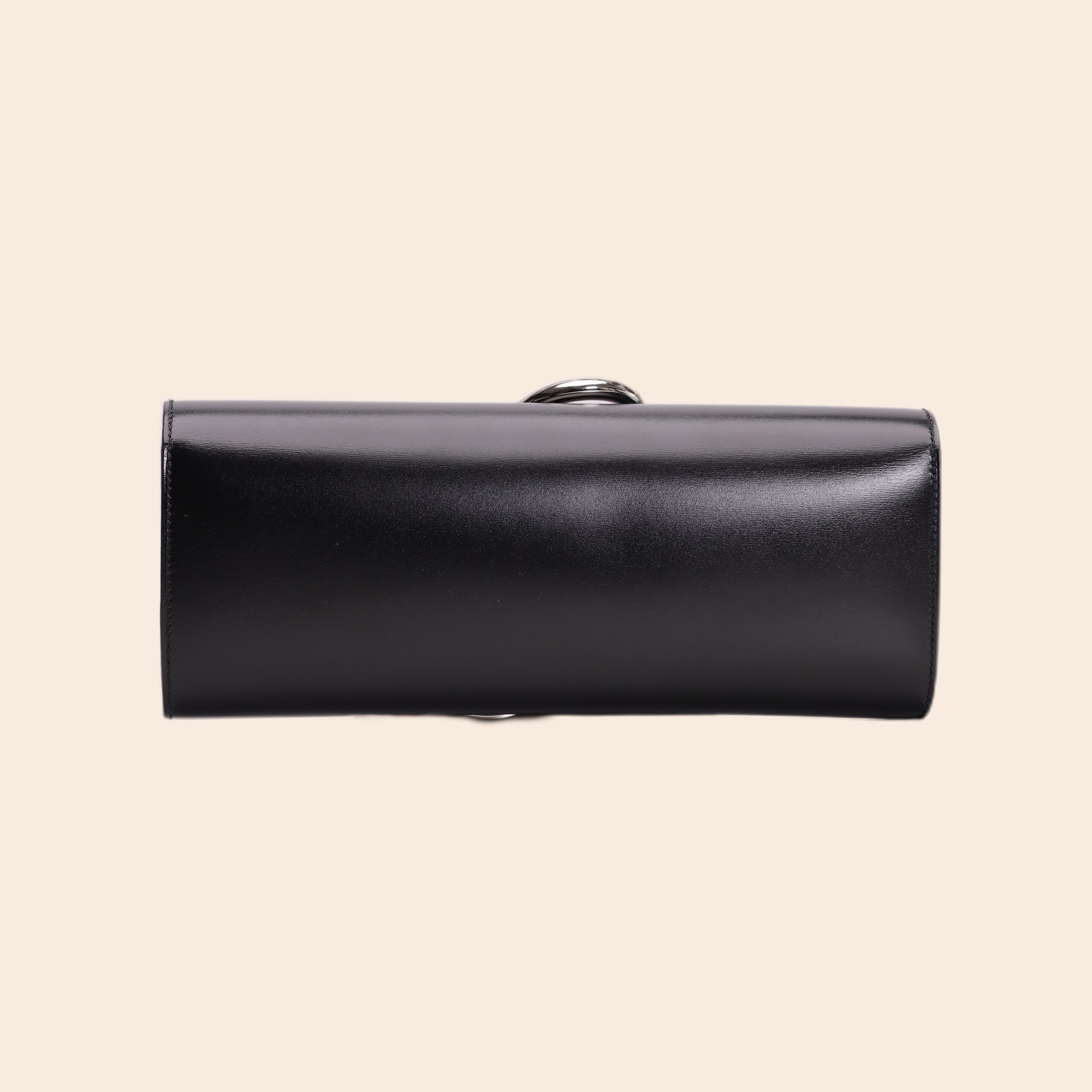 Egee Clutch Black Box Leather PHW Q - Image 2