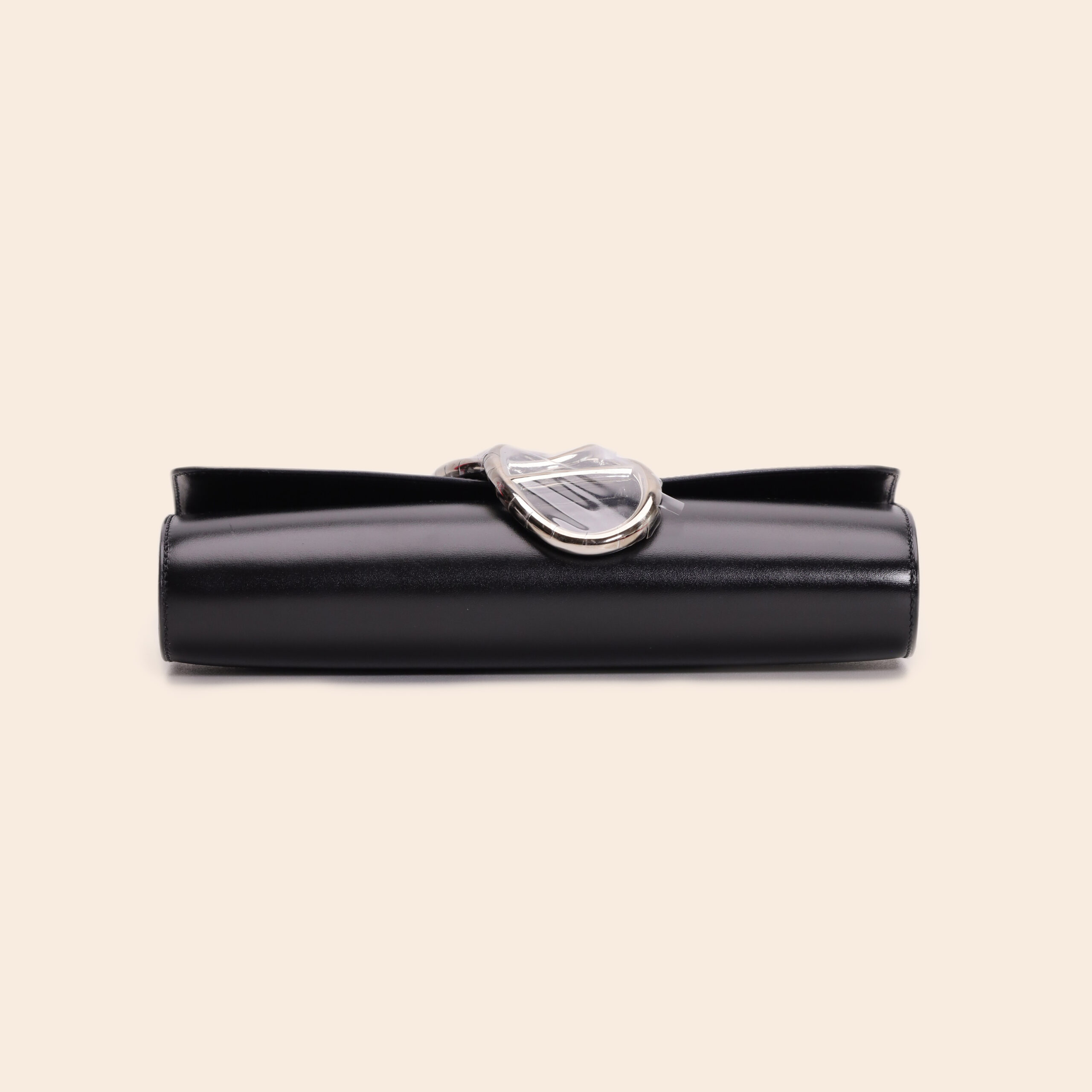 Egee Clutch Black Box Leather PHW Q - Image 3