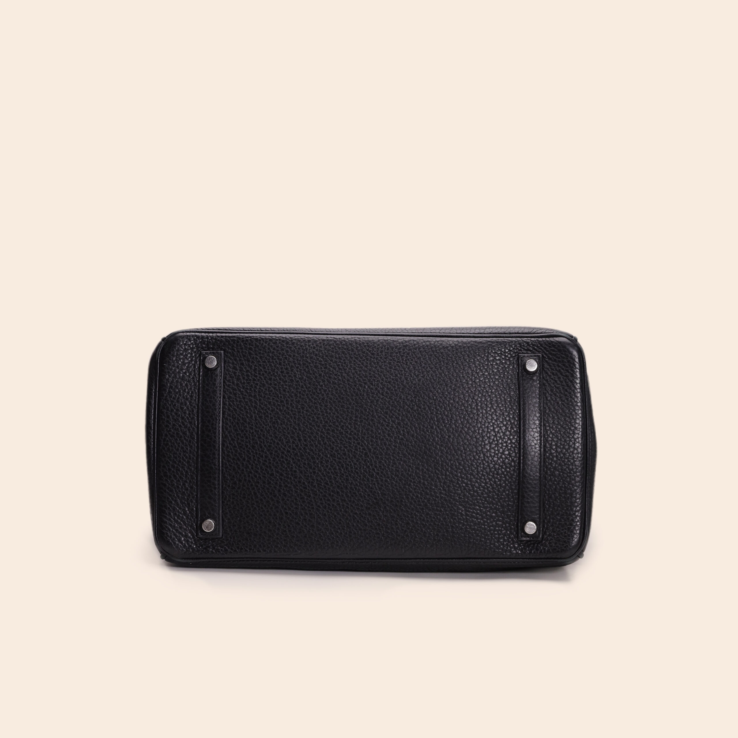 Birkin 35 Black Clemence PHW Qsquare - Image 4