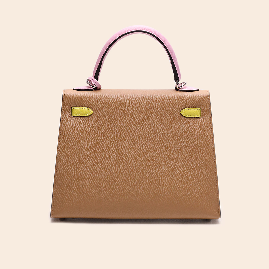 Kelly 25 Tricolor Chai / Mauve / Jaune Epsel PHW U - Image 3