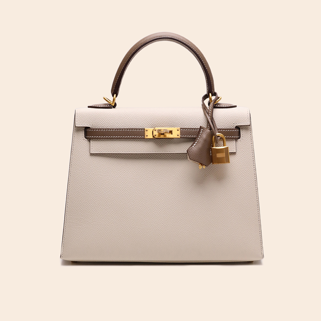 Kelly 25 HSS Craie / Etoupe Epsom Sellier GHW D