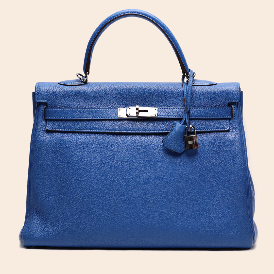 Kelly 35 Blue Mykonos Togo PHW Osquare