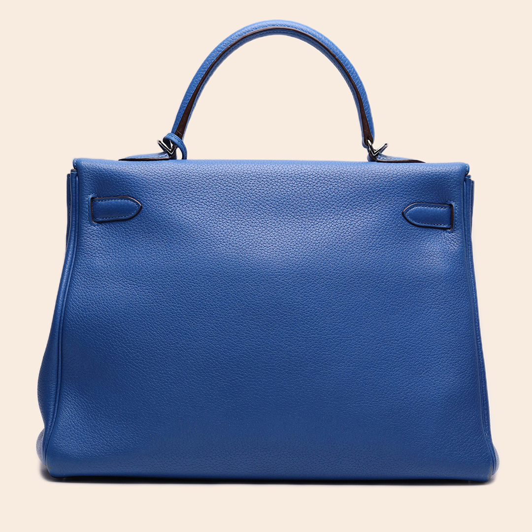 Kelly 35 Blue Mykonos Togo PHW Osquare - Image 3