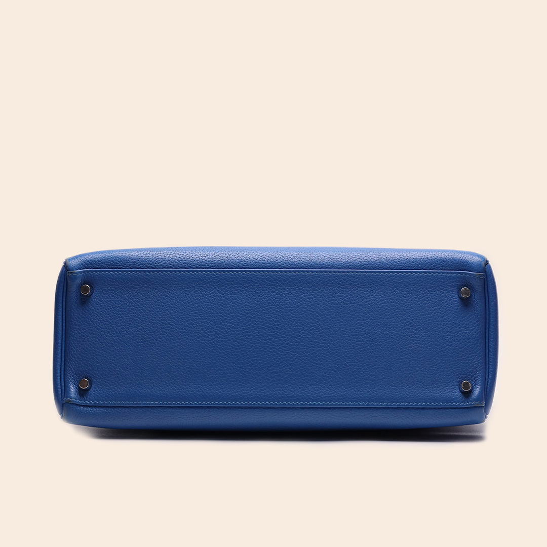 Kelly 35 Blue Mykonos Togo PHW Osquare - Image 6