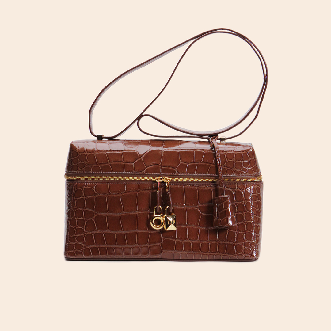 Loro Piana 27 Cuir D’Alligator Intense Espresso Sun Gold GHW