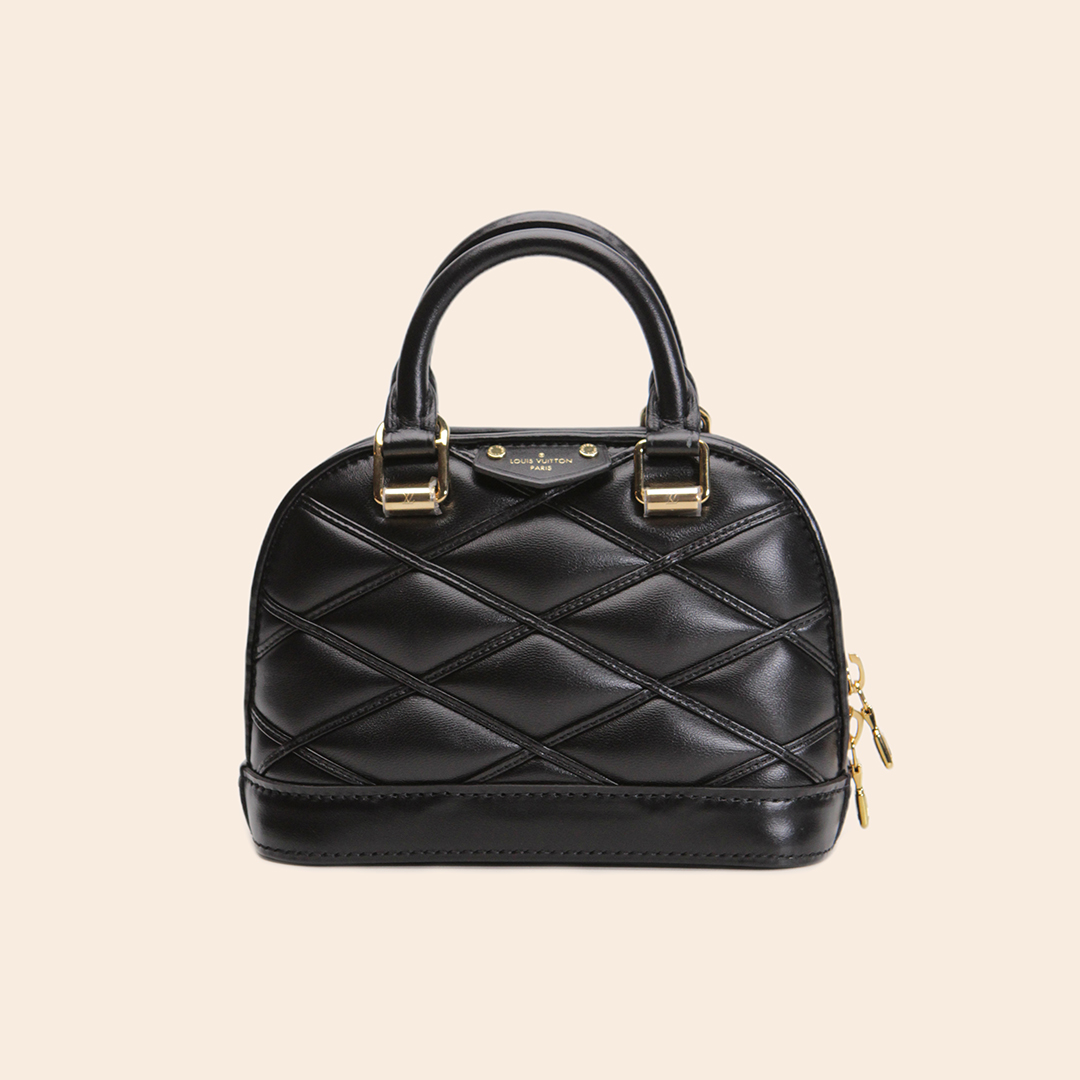 Louis Vuitton Nano Alma Malletage Black GHW