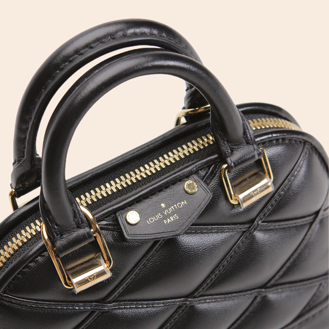 Louis Vuitton Nano Alma Malletage Black GHW - Image 4