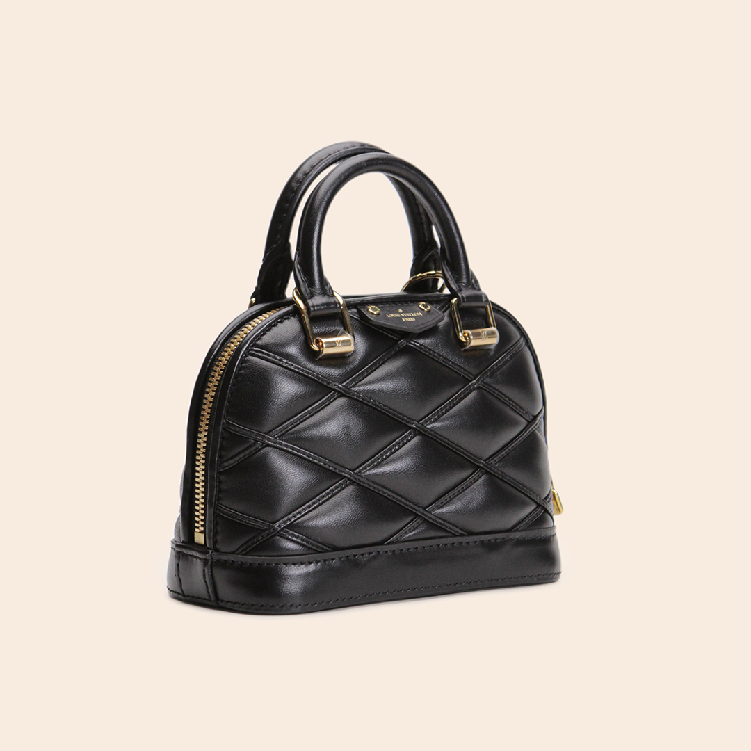 Louis Vuitton Nano Alma Malletage Black GHW - Image 2