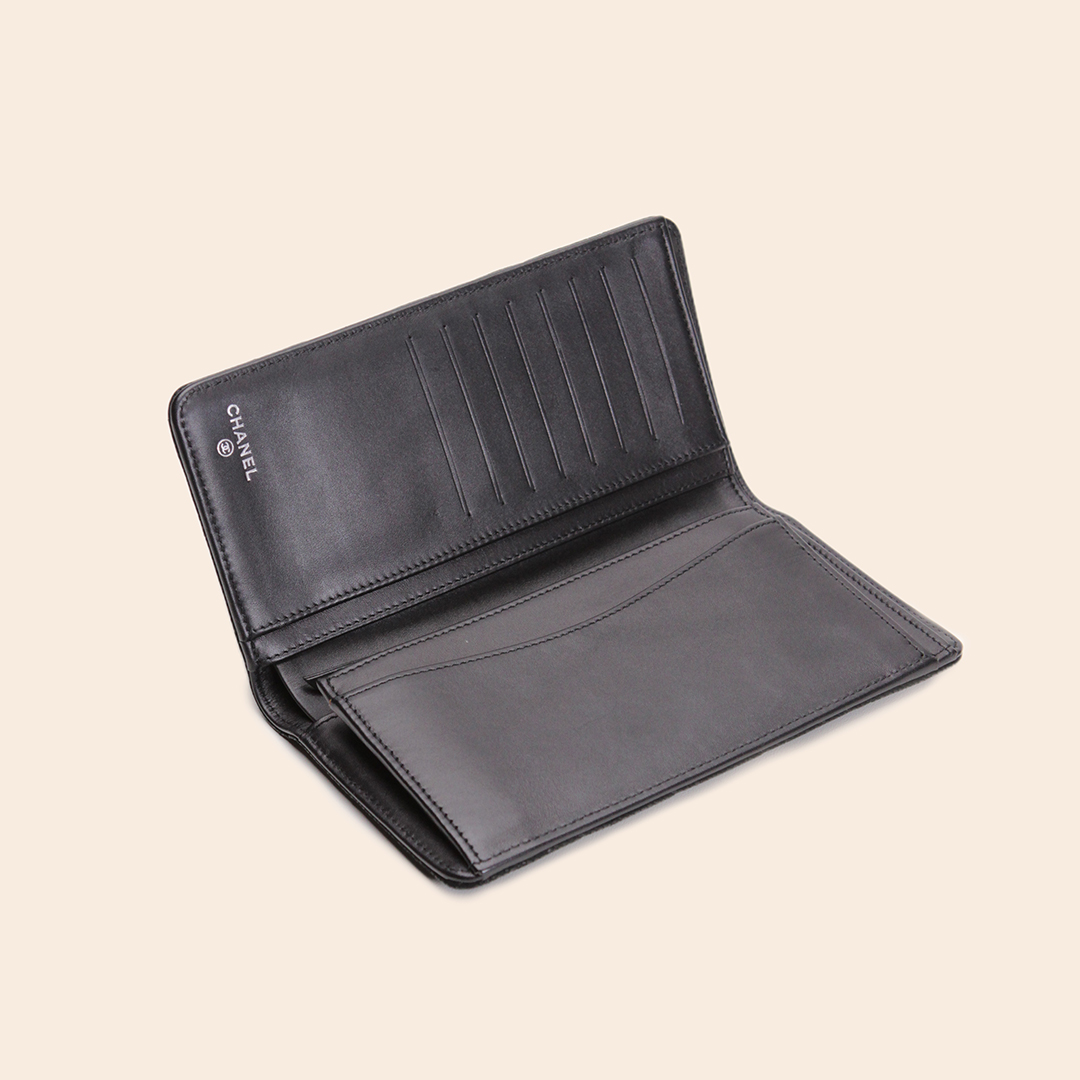 Chanel Bi-fold Long Wallet Black - Image 4
