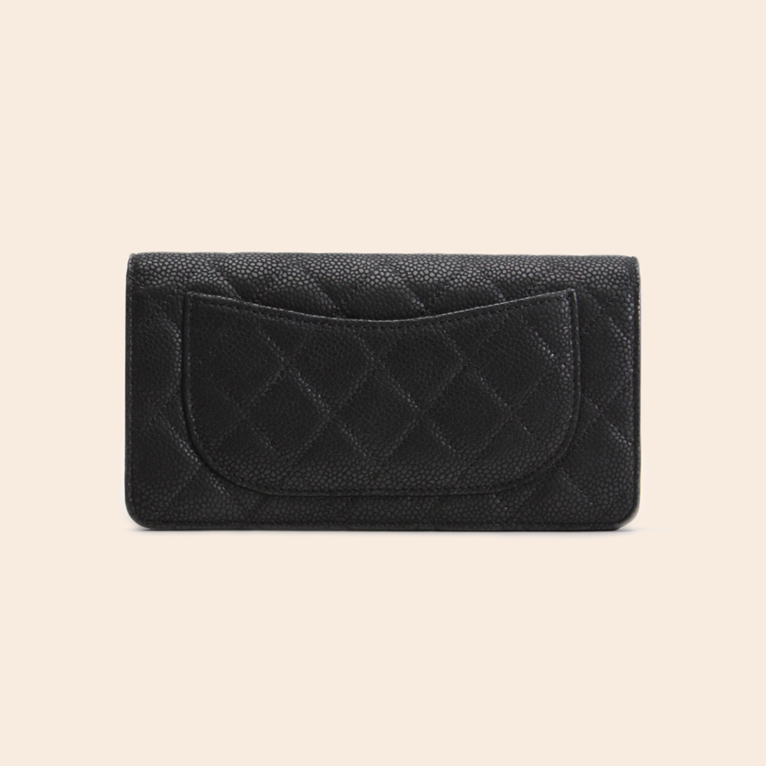 Chanel Bi-fold Long Wallet Black - Image 3