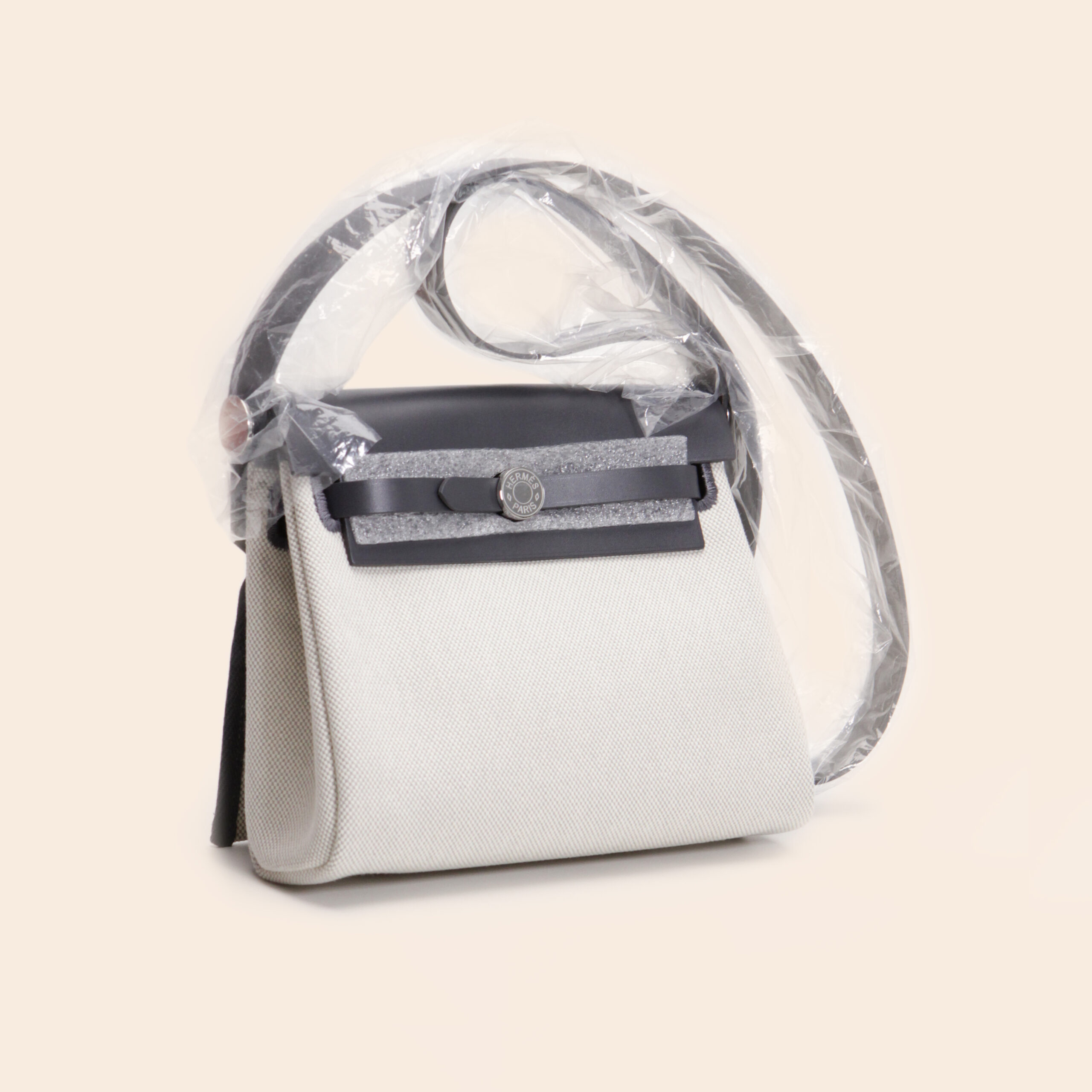 Mini Herbag Ecru Blue Glacier/ Ardoise PHW K - Image 2