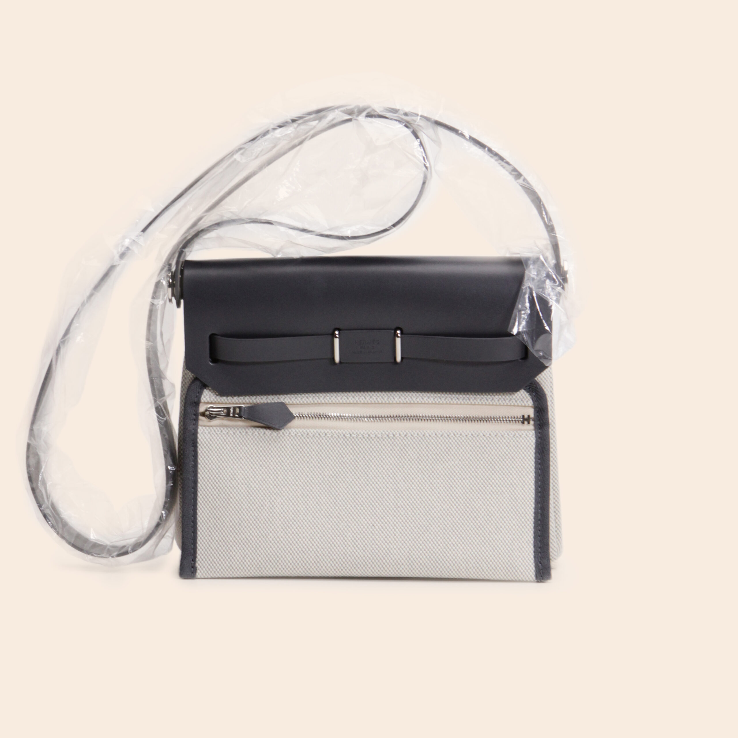 Mini Herbag Ecru Blue Glacier/ Ardoise PHW K - Image 4