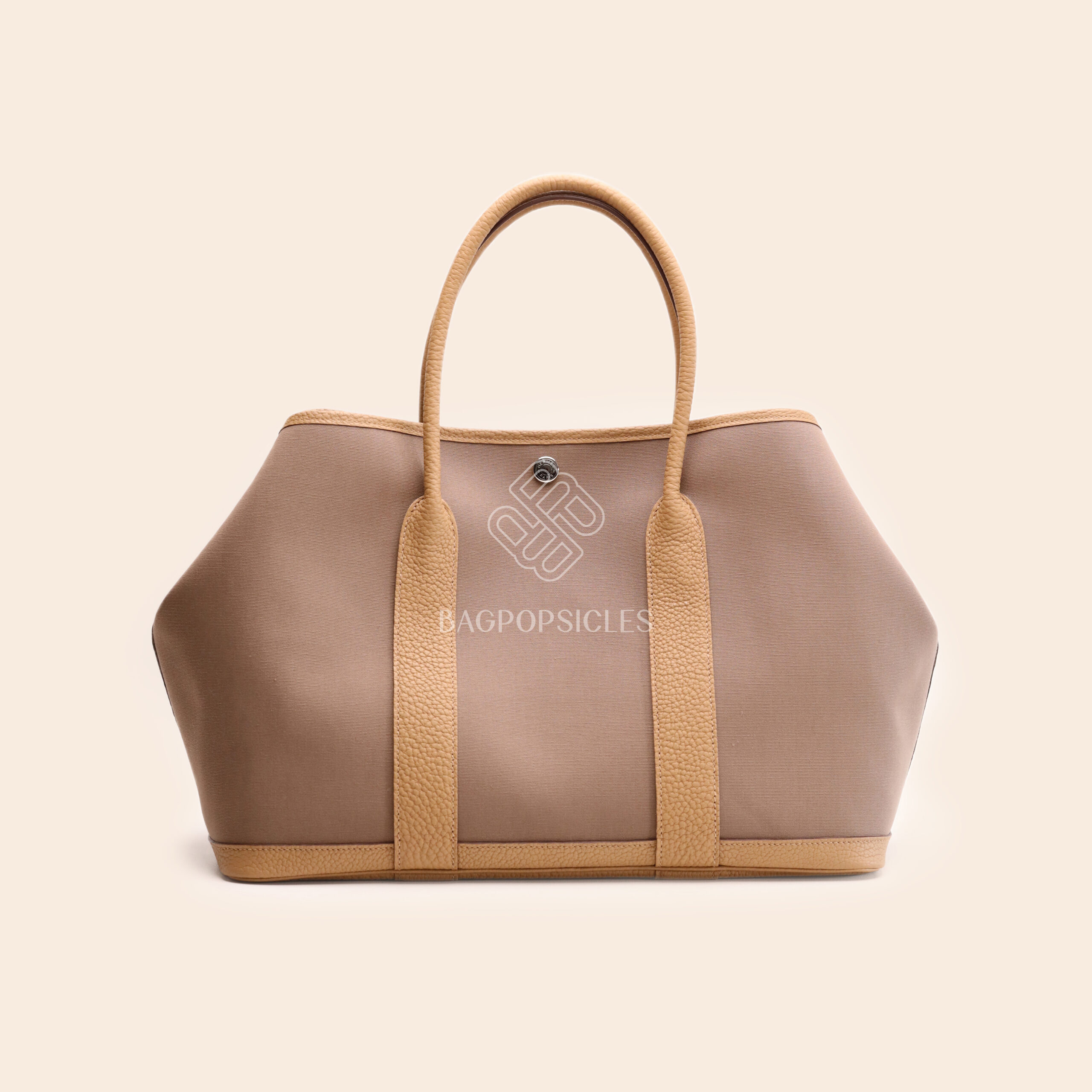 Garden Partty 36 Bicolor Etoupe/Biscuit Canvas PHW U