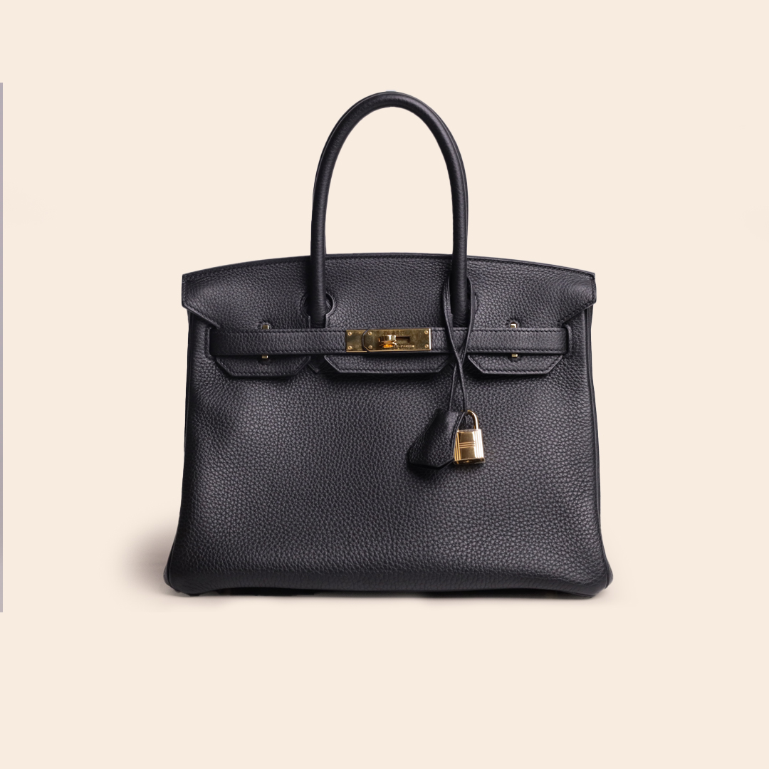 Birkin 30 Black Togo GHW Rsquare