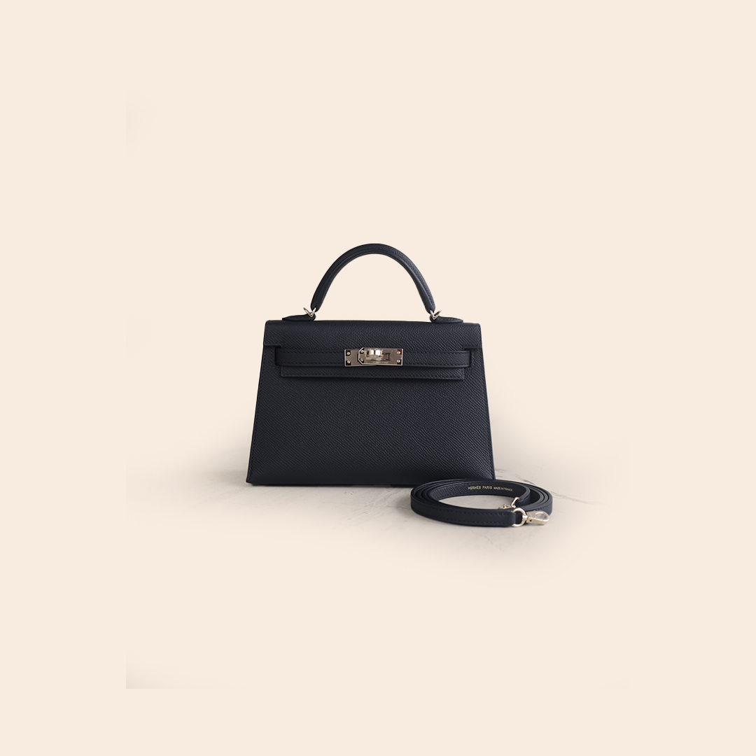 Kelly 20 HSS Black Inside Gris Epsom PBHW G