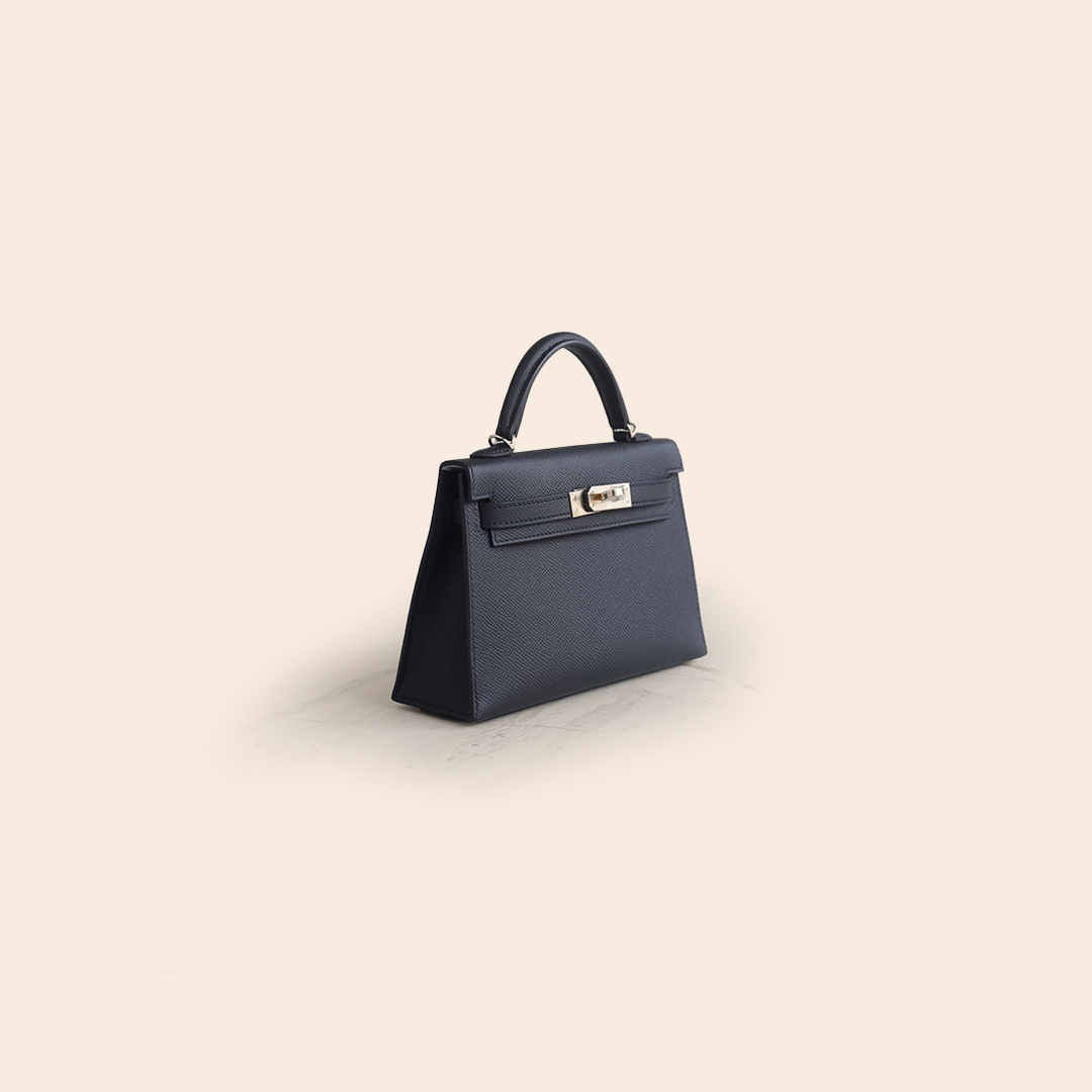 Kelly 20 HSS Black Inside Gris Epsom PBHW G - Image 2