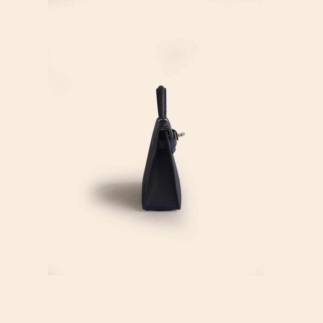 Kelly 20 HSS Black Inside Gris Epsom PBHW G - Image 3